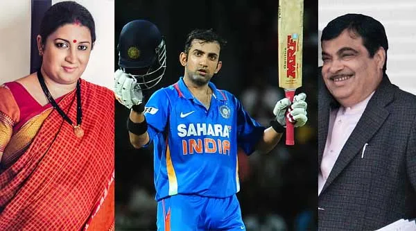 Smriti Irani - Gautam Gambhir - Nitin Gadkari
